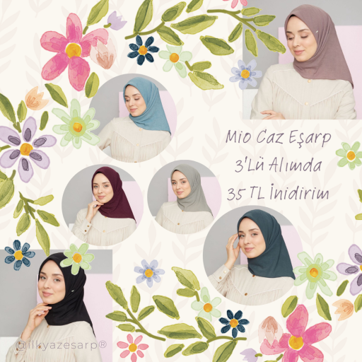 Mio Caz Eşarp 3 Adet 555 TL Yerine 520 TL